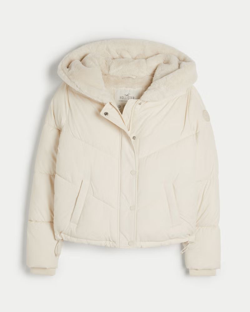 Exchange Color / Size
		
		
				
			


  
						Ultimate Faux Fur-Lined Hooded Puffer Jacket | Hollister (US)
