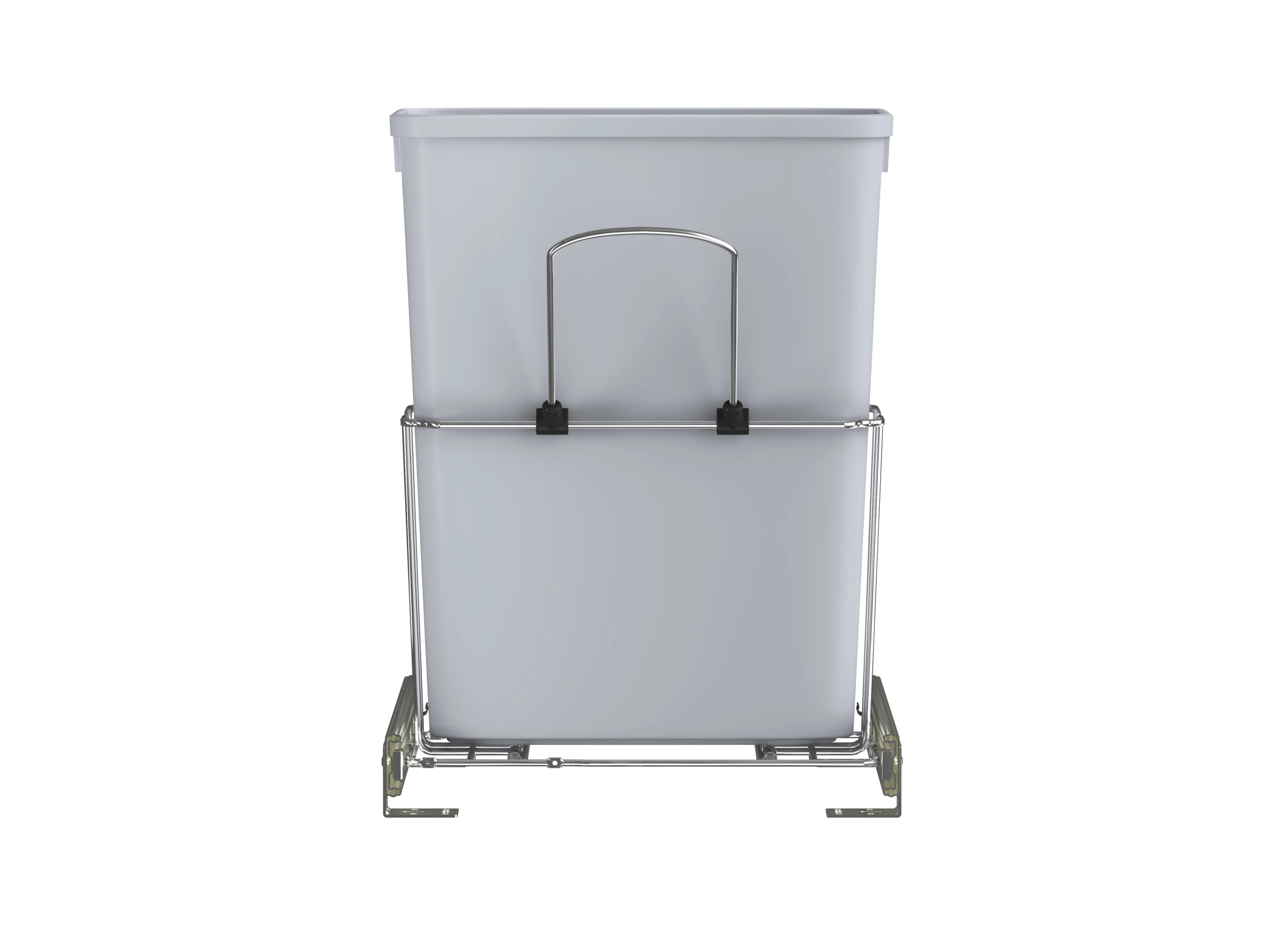 Undersink Chrome Steel Pullout Waste/Trash Container | Wayfair North America