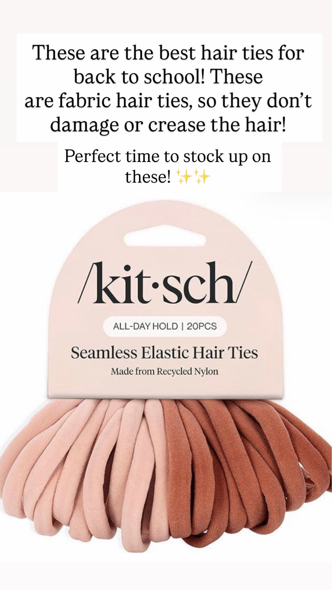 Seamless elastic hair ties

#LTKKids