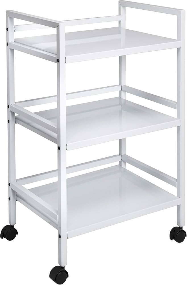 Honey-Can-Do Metal Rolling Cart - White CRT-09622 White | Amazon (US)