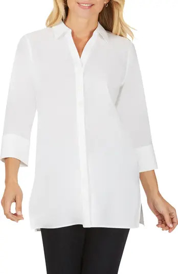 Pamela Stretch Button-Up Tunic | Nordstrom