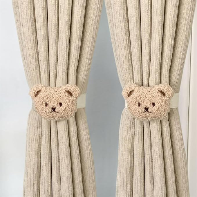 2PACK Snap-Fit Cartoon Cloud Curtain Tiebacks Hook Holdbacks Cute Curtain Holdbacks Rope for Baby... | Amazon (US)