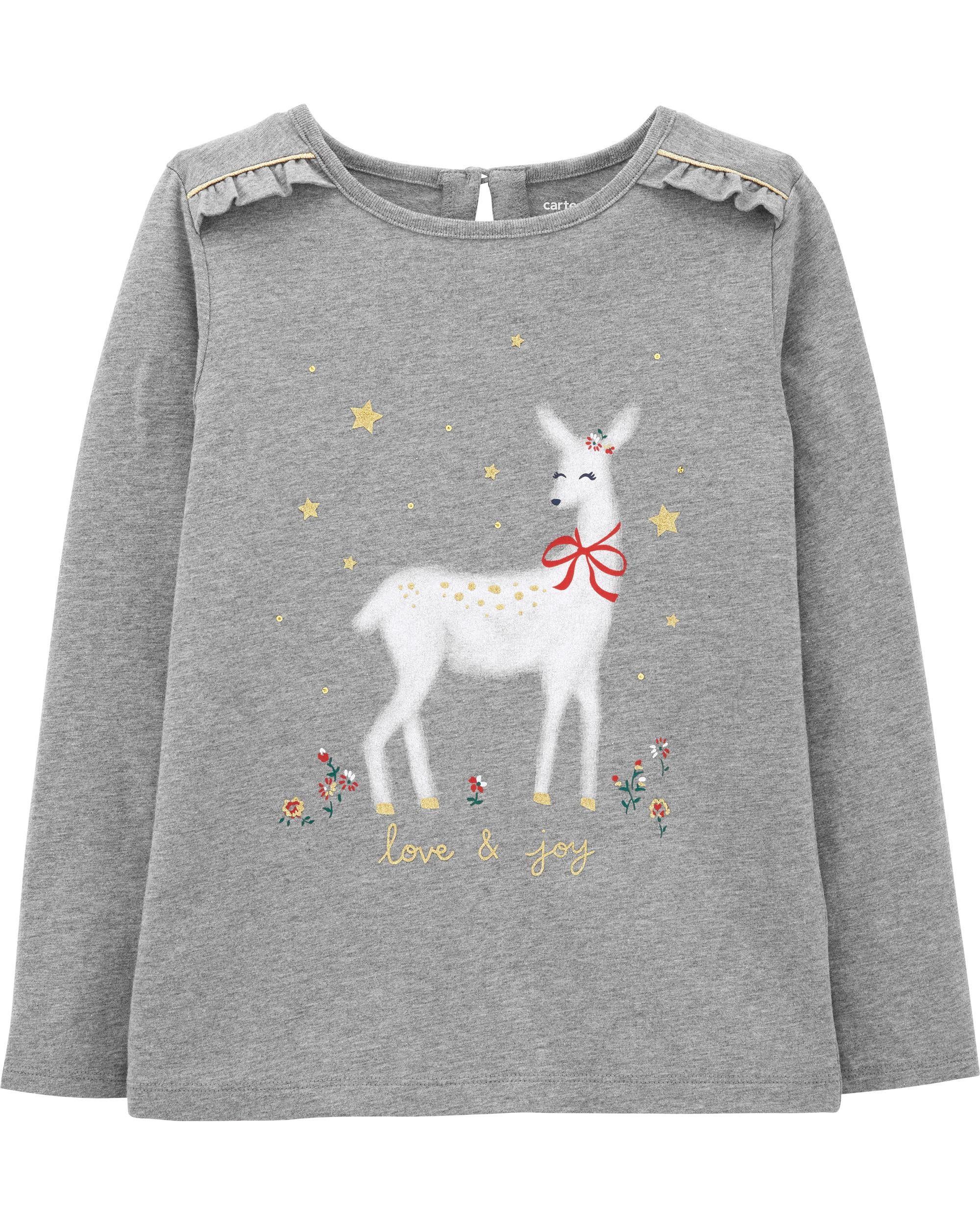 Christmas Deer Jersey Tee | Carter's
