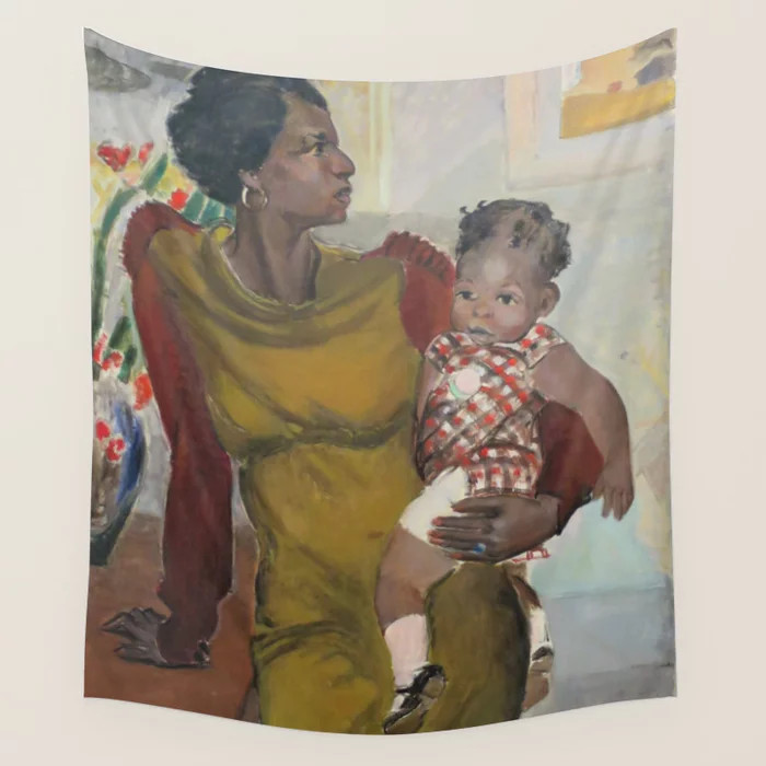 African American Masterpiece 'Harlem' portrait of a mother and daughter by Elanor Ruth Colburn Wa... | Society6