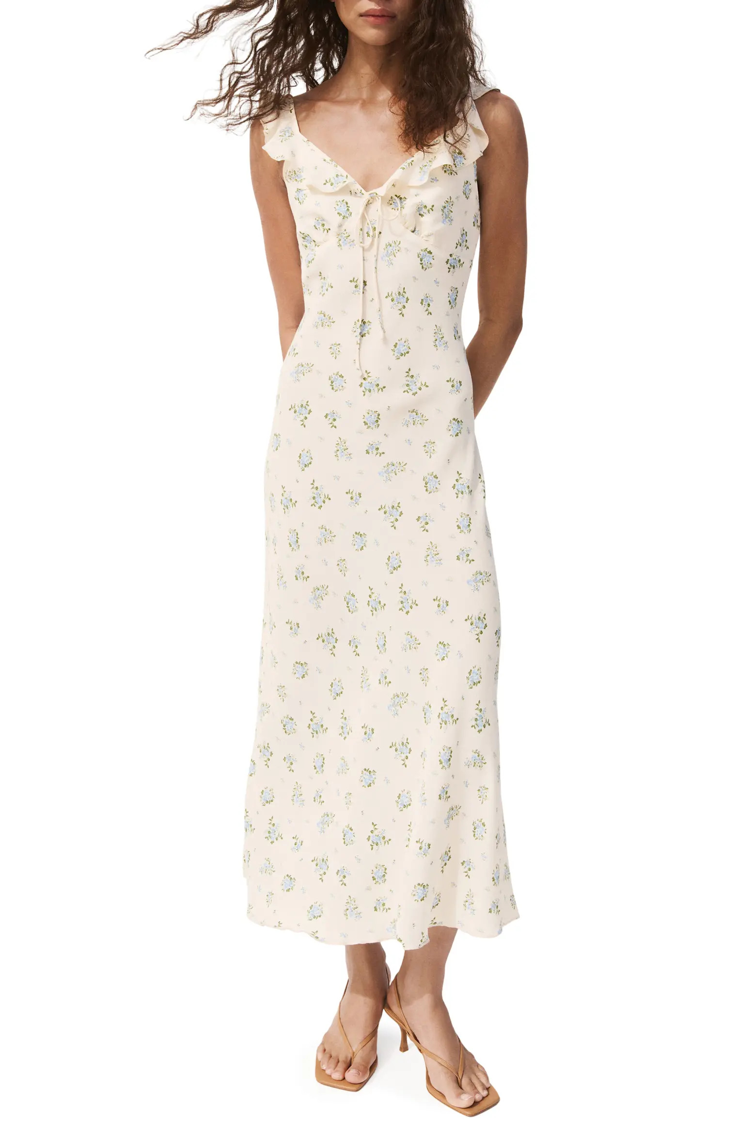 Floral Ruffle Strap Dress (Women) | Nordstrom | Nordstrom
