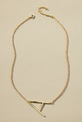 Block Letter Monogram Necklace | Anthropologie (US)