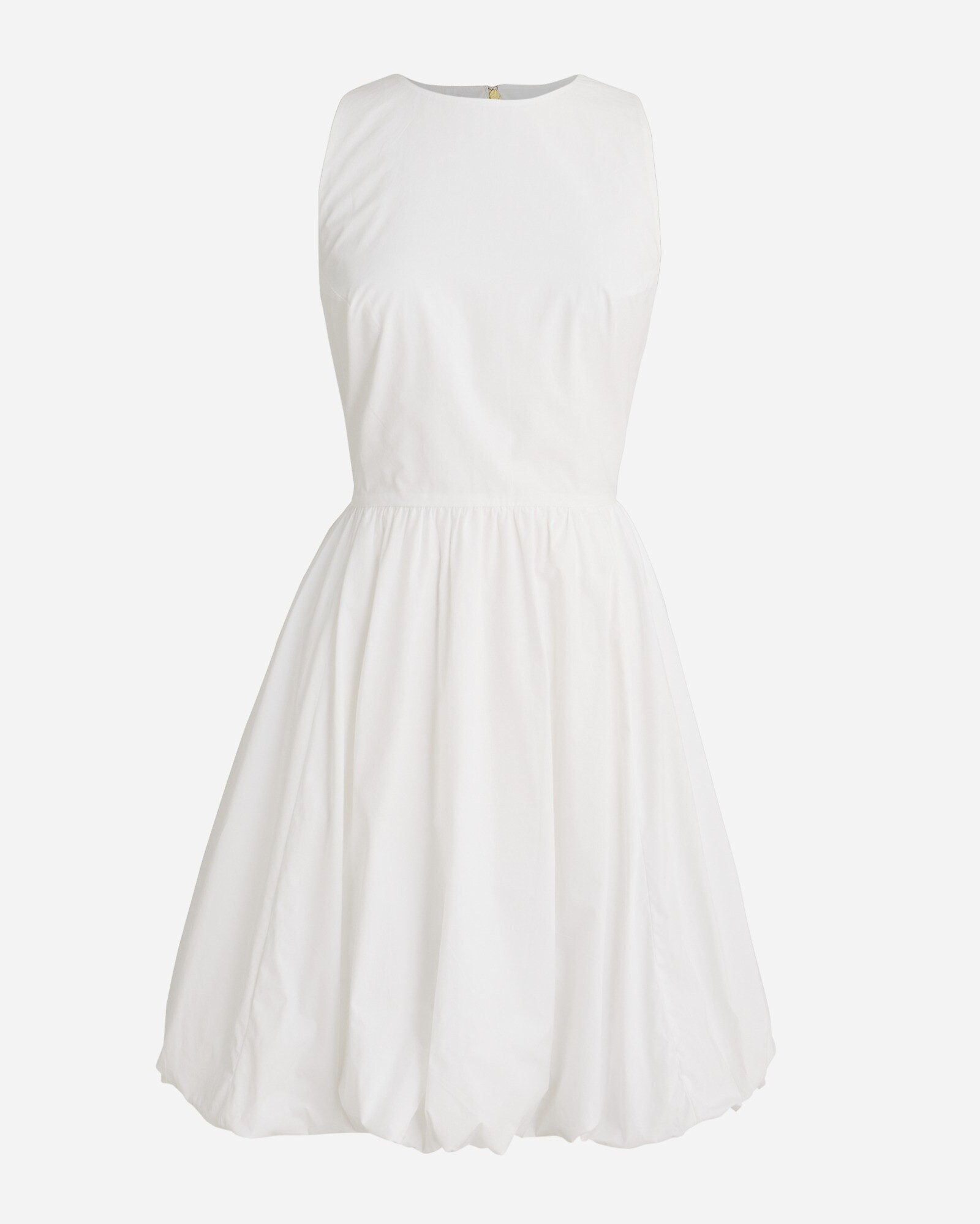 Bubble-skirt A-line mini dress in cotton poplin | J. Crew US