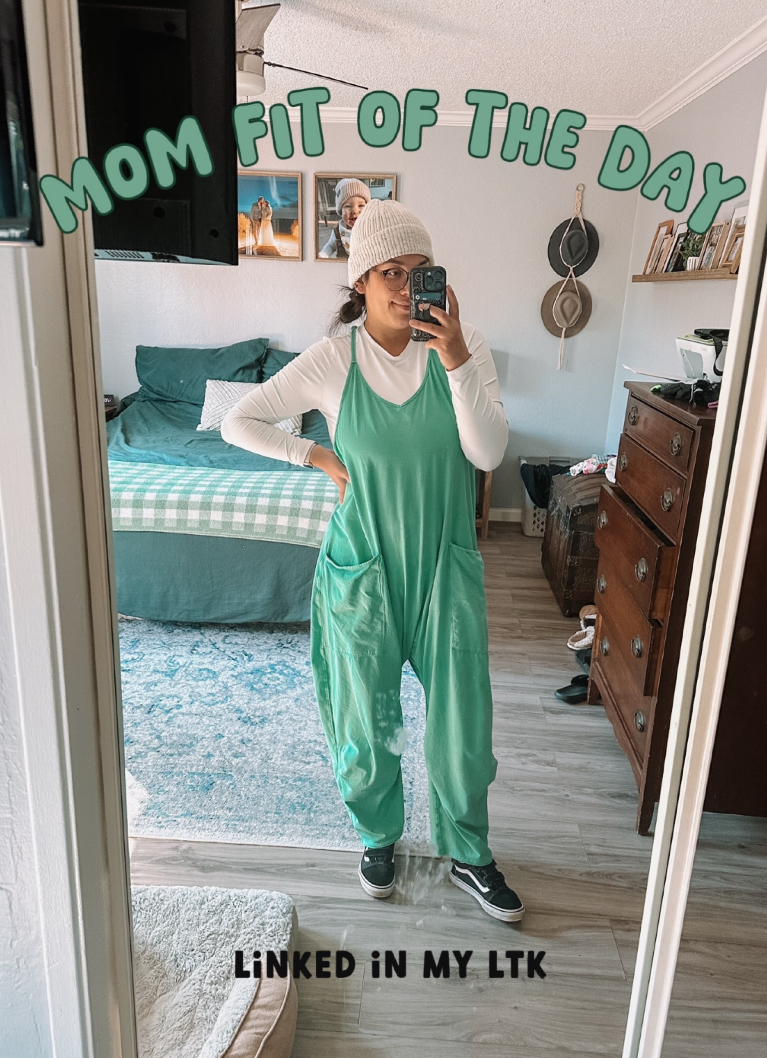 One of my most worn mom fits! I have 3 of these and wear them year round! The best part is that I can wear them through my entire pregnancy. Wearing a L here but could easily size down at least 1 size, honestly maybe 2. 

#LTKMidsize #LTKFindsUnder100 #LTKActive