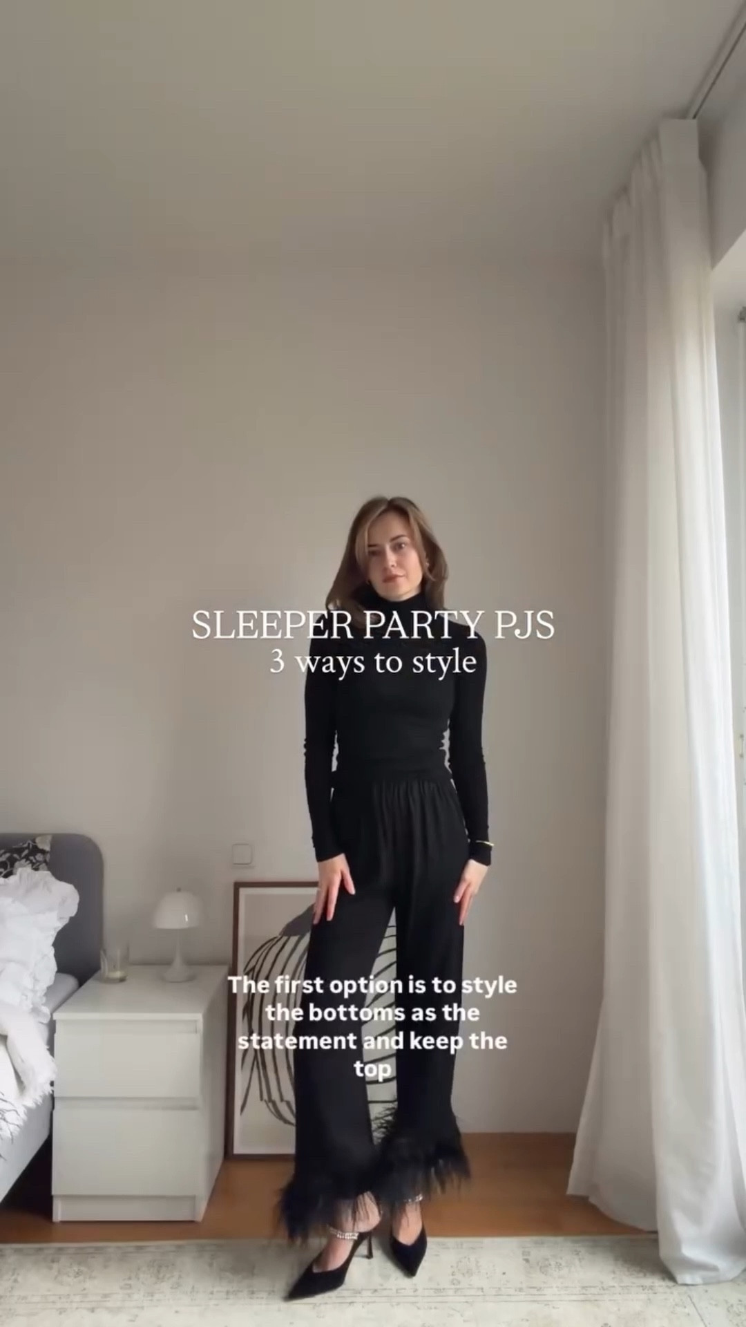 DAILY SLEEPER PARTY PJS 🪩🍸 3 WAYS ~ @daily_sleeper 

#partypjs #dailysleeper #dailysleeperstyling #partypajamas #featherstop #featherspants #featherslook #feathersoutfit #festiveoutfits