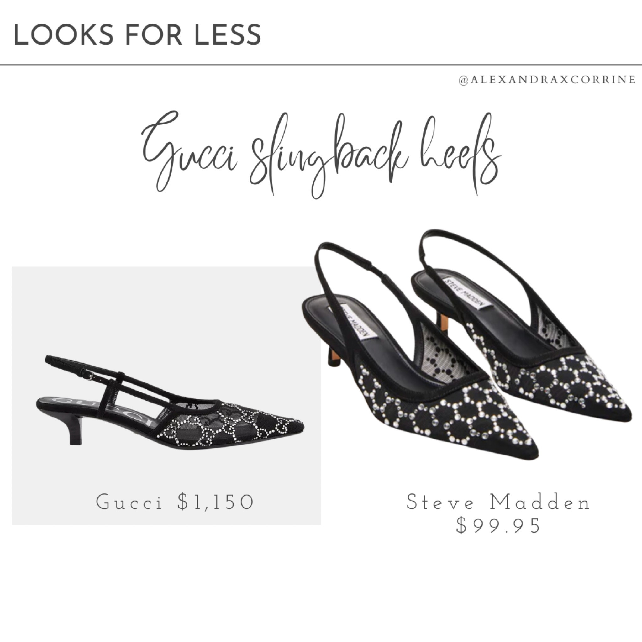 Gucci slingback heels dupe from Steve Madden 👠🖤

Dupes, Steve Madden, shoes, heels, slingback, old money aesthetic, look for less, sale, under $100

#LTKshoecrush #LTKfindsunder100 #LTKHoliday
