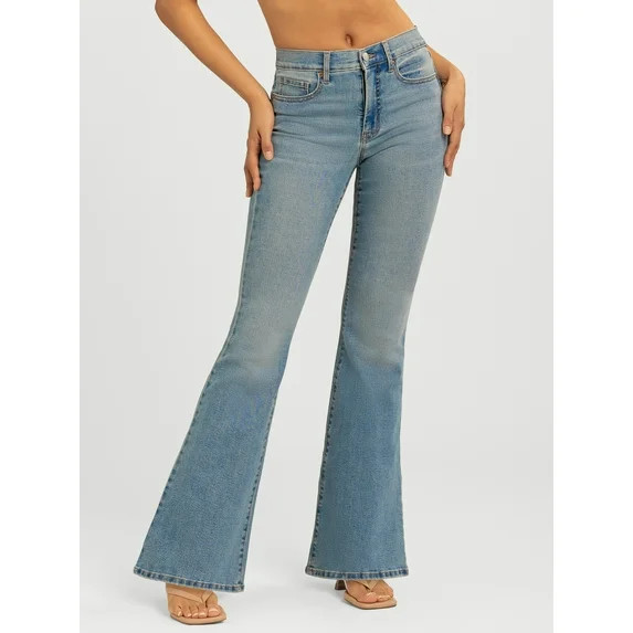 Jessica Simpson Women's and Women's Plus Daisy Fitted Flare Jeans, 30.5", 32.5", and 34.5" Inseam... | Walmart (US)
