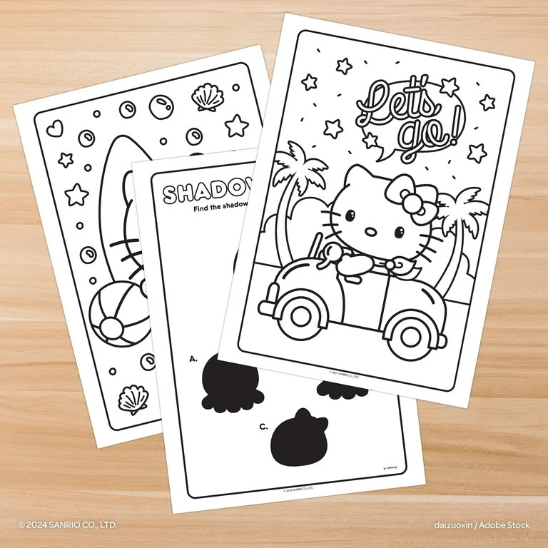 Sanrio Hello Kitty 64-Page Coloring & Activity Book, by Bendon, Paperback | Walmart (US)