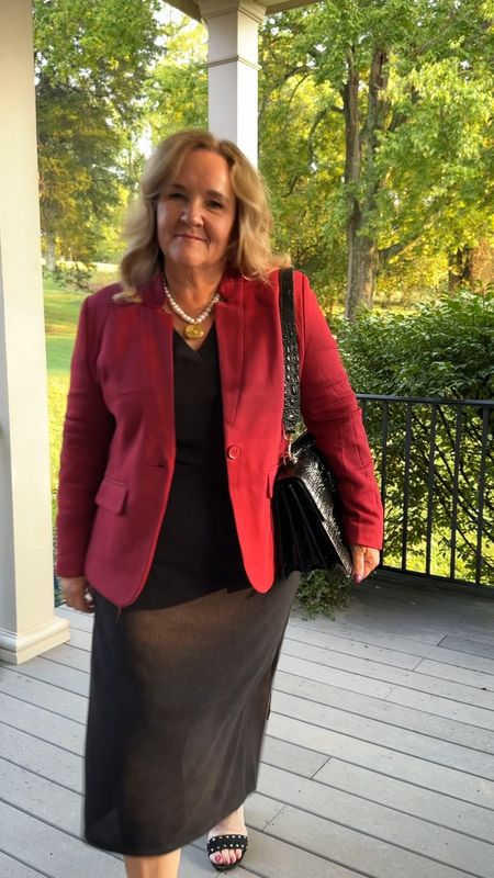 Lightweight sweater dress. Wearing a size large. 10% off with code NANETTE10

Blazer size XL, and 30% off through Monday 10/2. Use code NANETTE30

Suede sandals are on sale to true to size and good for walking to and from dinner

Necklace is reversible

Fall dresses, work outfit

#LTKmidsize #LTKfindsunder100 #LTKworkwear