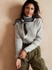 Textured Turtleneck Sweater | Banana Republic Factory