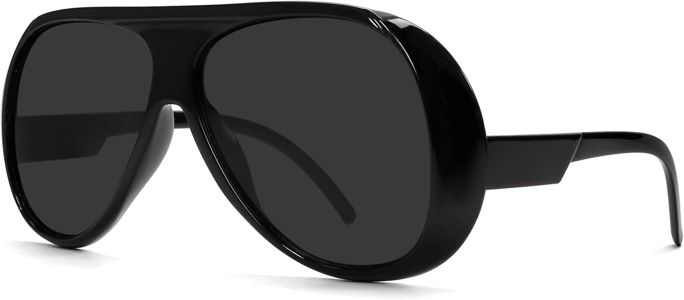 Trendy Aviator Sunglasses for Women Men, Retro 70s Sun Glasses, Oversized glasses UV400 | Amazon (US)