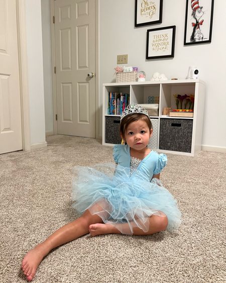 Ellie loves her new Elsa costume! And I love that she’s not tripping on it! 

Halloween costume. Toddler costume. Frozen costume. Princess costume. Toddler girl room. Toddler room organization. 

#LTKkids #LTKfamily