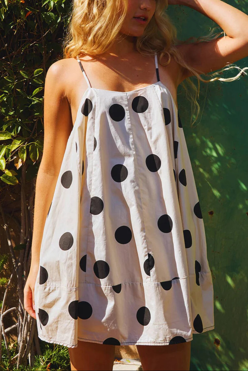 Lorelai Tie Strap Trapeze Stretch Mini Dress | MTT Collective