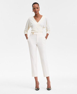Women's Straight-Leg Cropped Pants, Exclusively at Macy's | Macy's