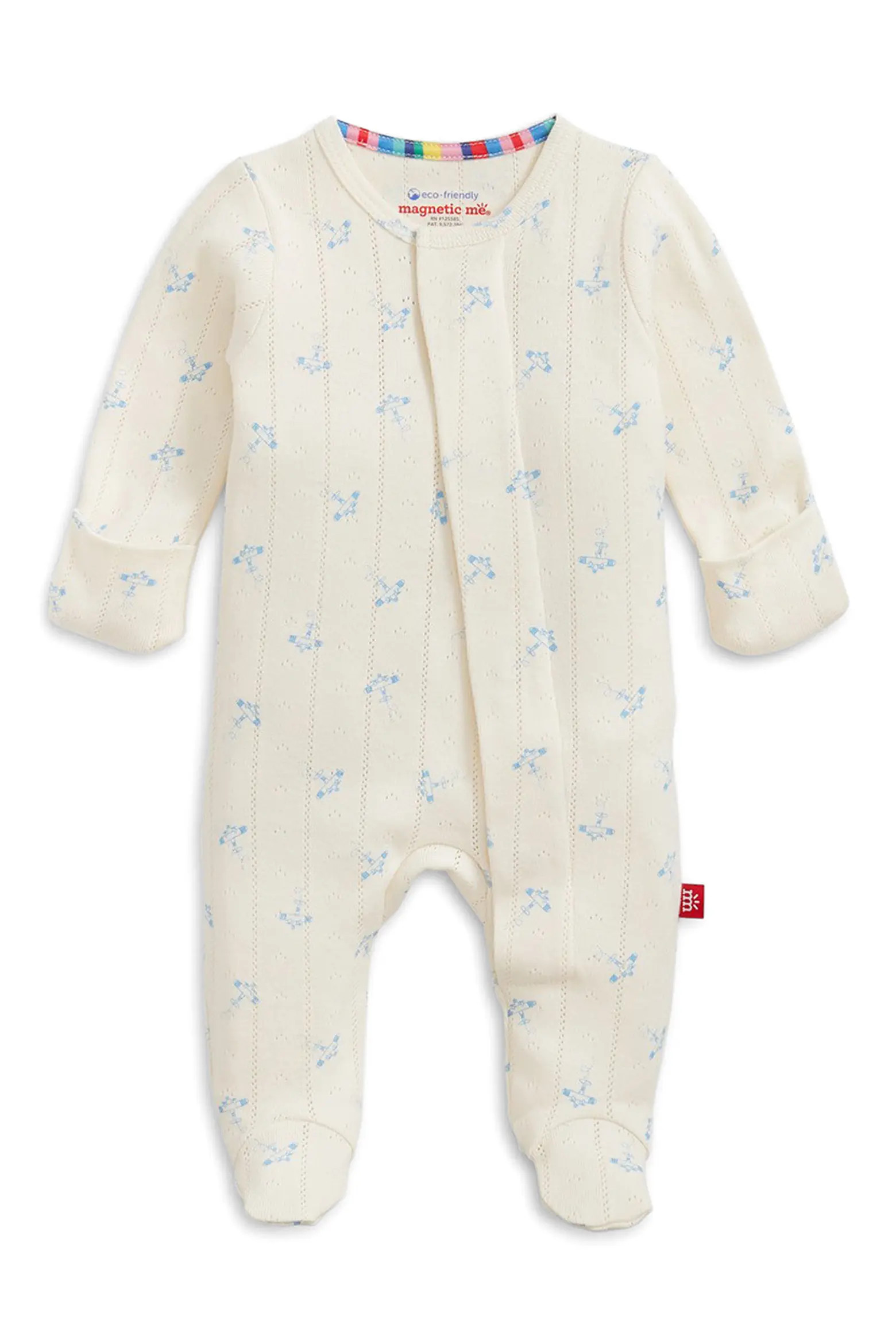 Airplanes Organic Cotton Pointelle Footie (Men) | Nordstrom | Nordstrom