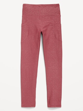High-Waisted PowerSoft Side-Pocket Leggings for Girls | Old Navy (US)