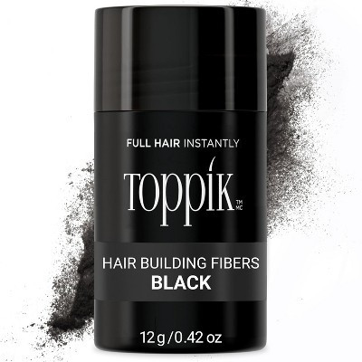 Toppik Hair Building Fibers, Black, 12g Fill In Fine or Thinning Hair Black .42 oz | Target