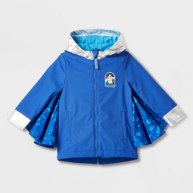 Toddler Long Sleeve Rain Coat - Cat & Jack™ Blue | Target