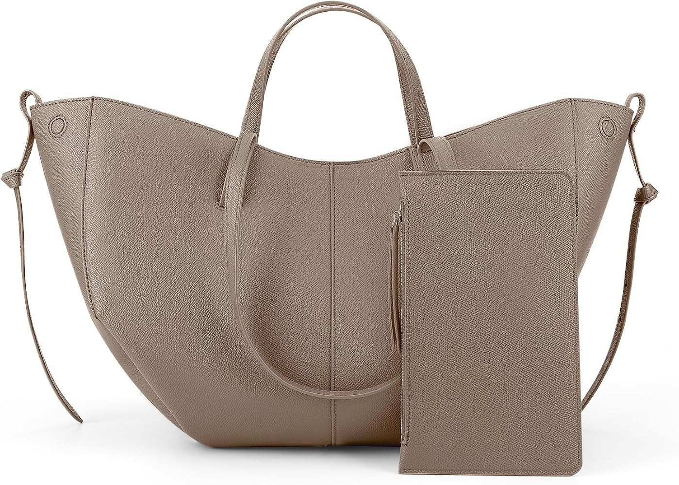 Juoxeepy Work Bag Faux Leather Tote Bag for Women Trendy Handbag Purse Fall Shoulder Bag with Mag... | Amazon (US)