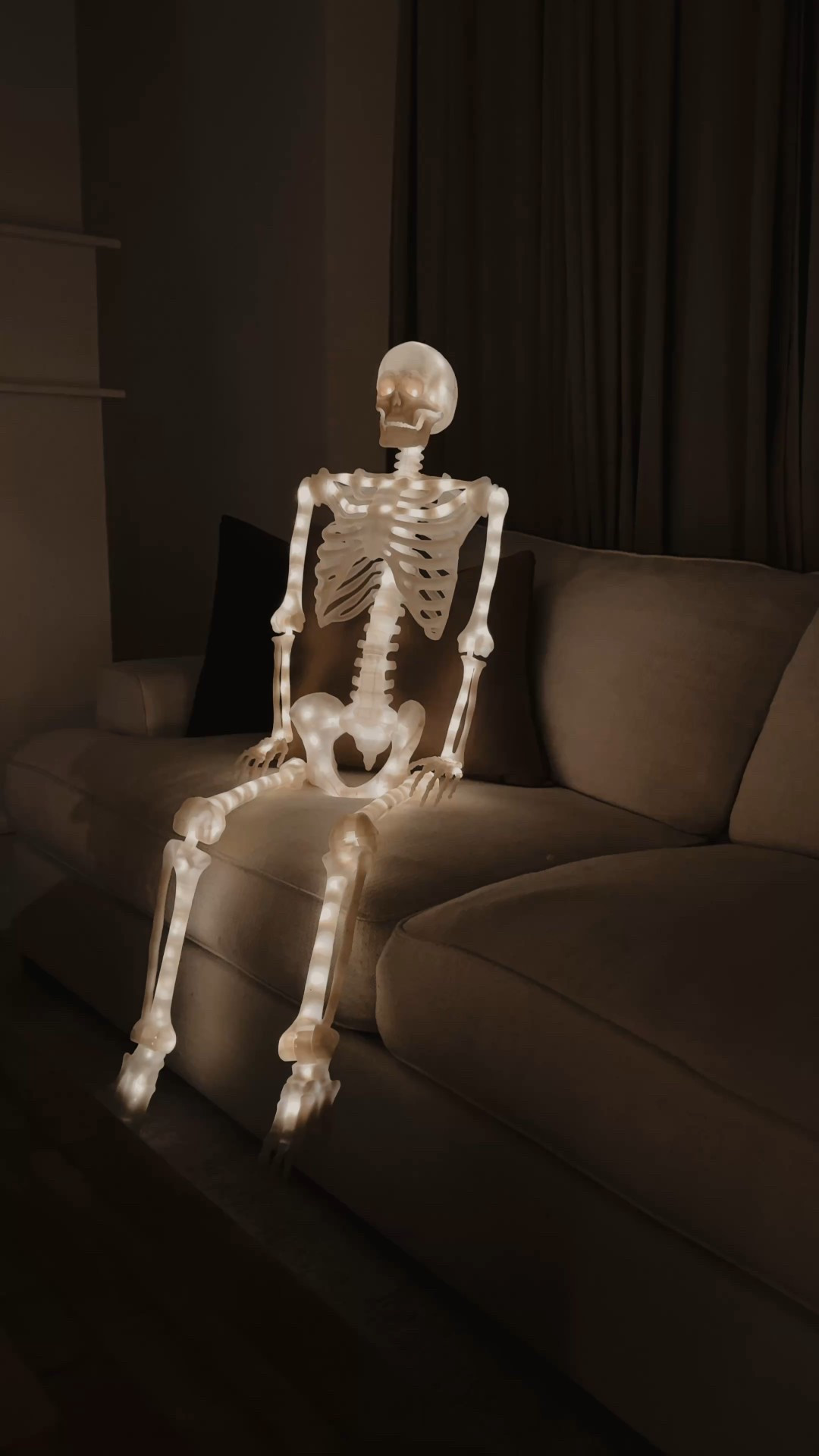 Viral Walmart LED skeleton 💀 Such a great alternative to the PB one 👏🏼 

#LTKHome #LTKFindsUnder50 #LTKSeasonal