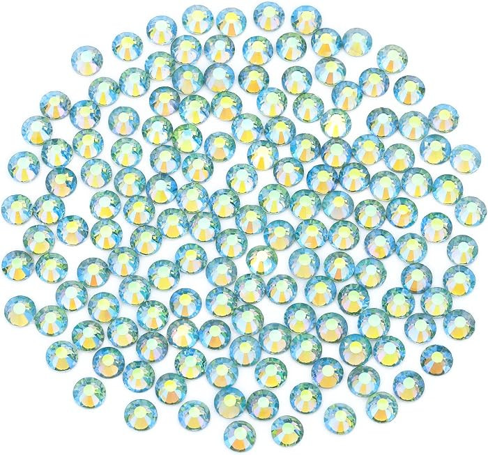 Light Green AB Rhinestones Crystals Rhinestone for Crafts Nail Glass Flatback Nail Gems for Nails... | Amazon (US)