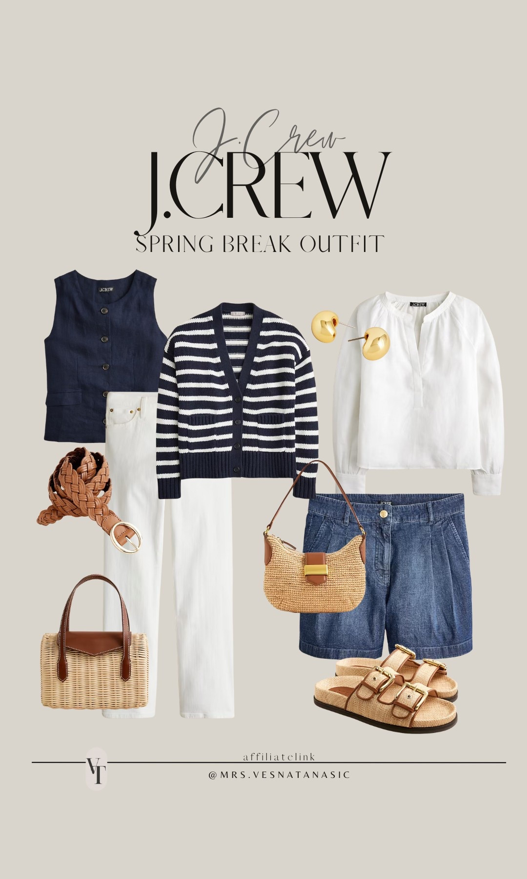 J.Crew spring break picks I am loving! The white and navy blue are such classics and these woven bags are perfect for summer! @jcrew #jcrew #summeroutfit #springbreakoutfit #vacationoutfit #shorts #bag #sandals #outfitidea 

#LTKSaleAlert #LTKMidsize #LTKPetite