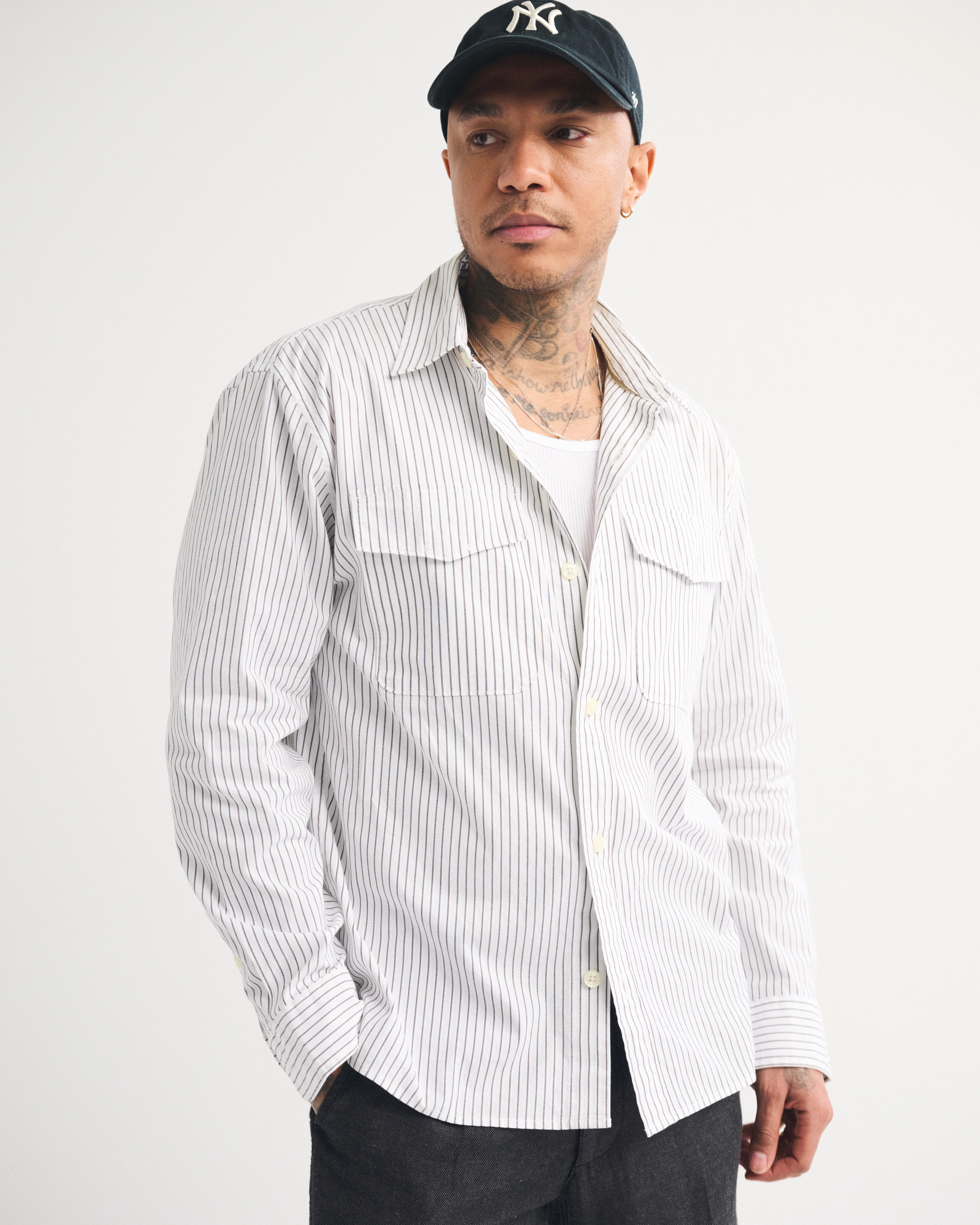Long-Sleeve 2-Pocket Shirt | Abercrombie & Fitch (US)