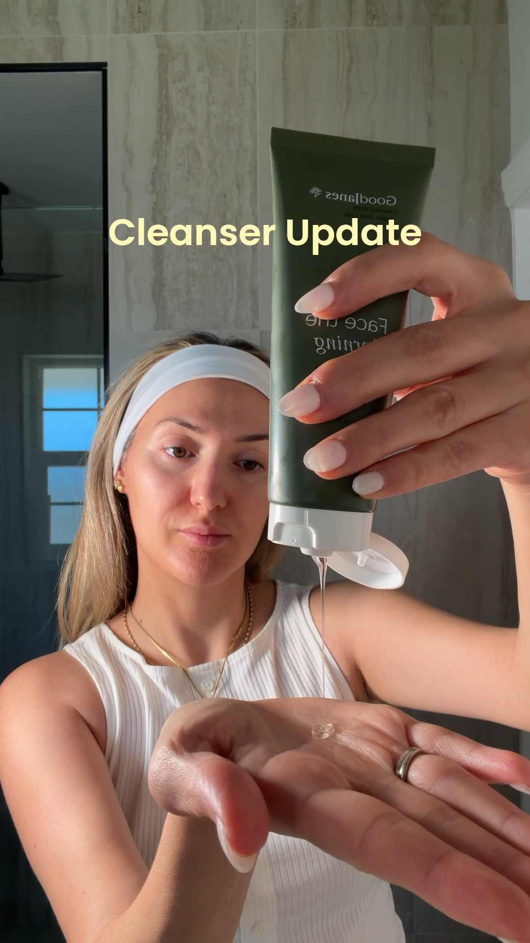 @goodjanesbeauty just launched a new facial cleanser and it is soooo soothing and gentle on the skin. Clean beauty. Clean skincare. #ad

Face cleanser 
Vitamin C serum
Hydrating moisturizer
Face oil

#LTKmorningroutine #LTKselfcare #LTKvlog