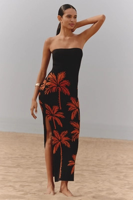 The Mesa Strapless Column Midi Dress by Celandine | Anthropologie (US)