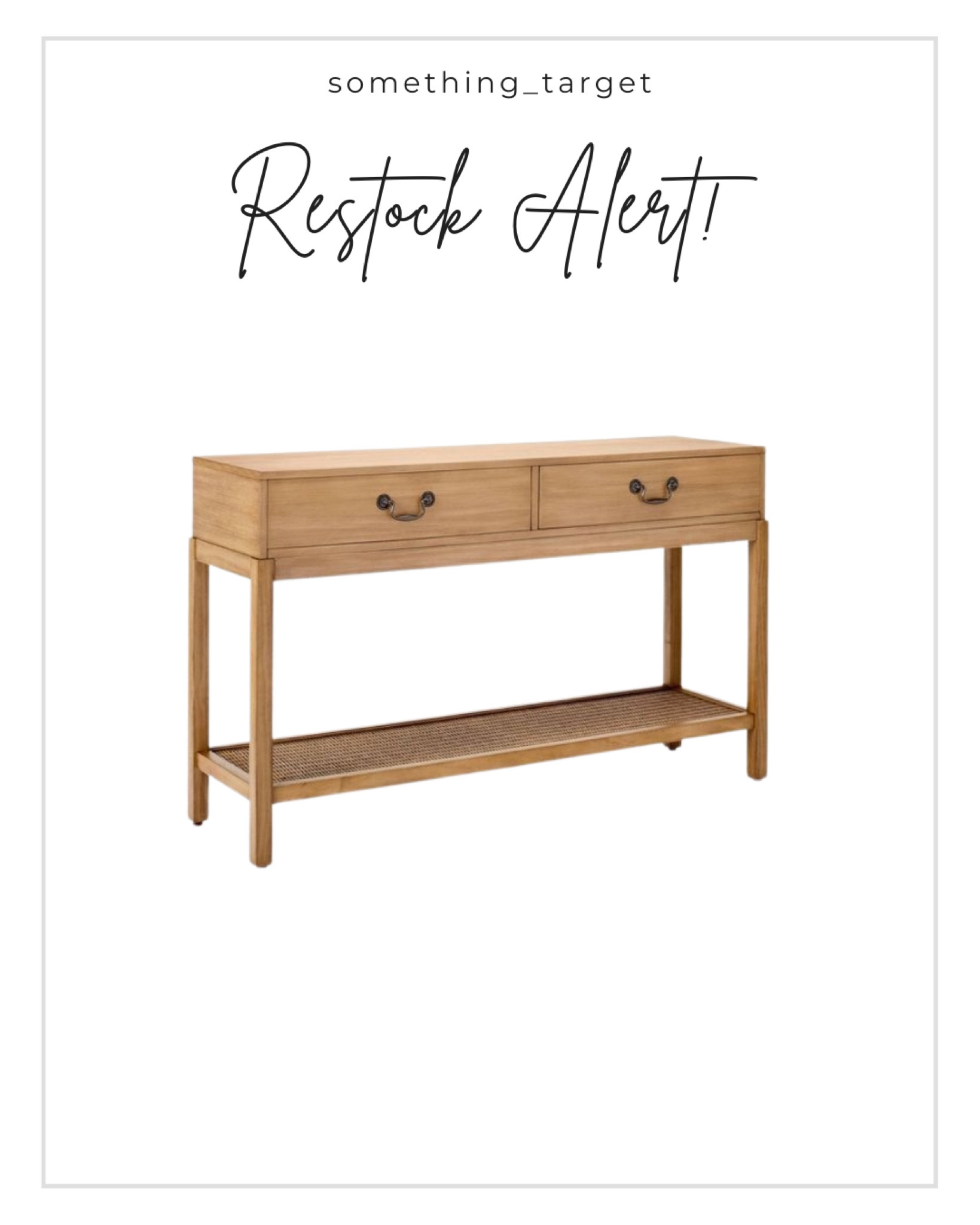 new studio mcgee woven console table restock! Perfect for entryway or living room. Other pieces from the woven furniture collection also linked!

#LTKhome #LTKSale #LTKFind