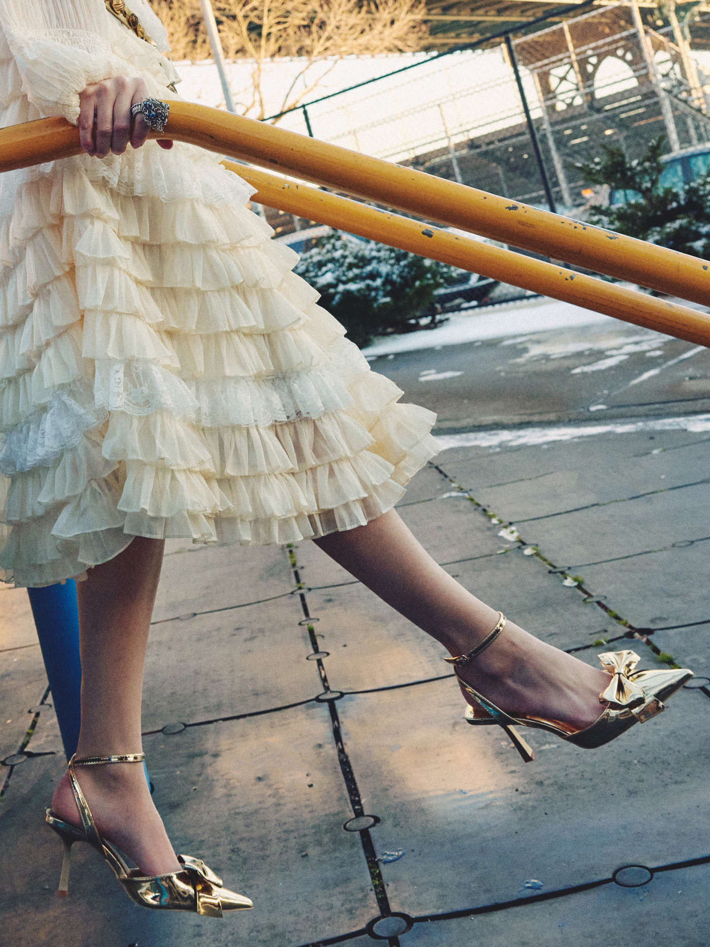 Faux Leather Bowknot Decor Heels | Cider