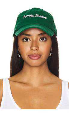 Favorite Daughter Classic Logo Baseball Hat in Green from Revolve.com | Revolve Clothing (Global)