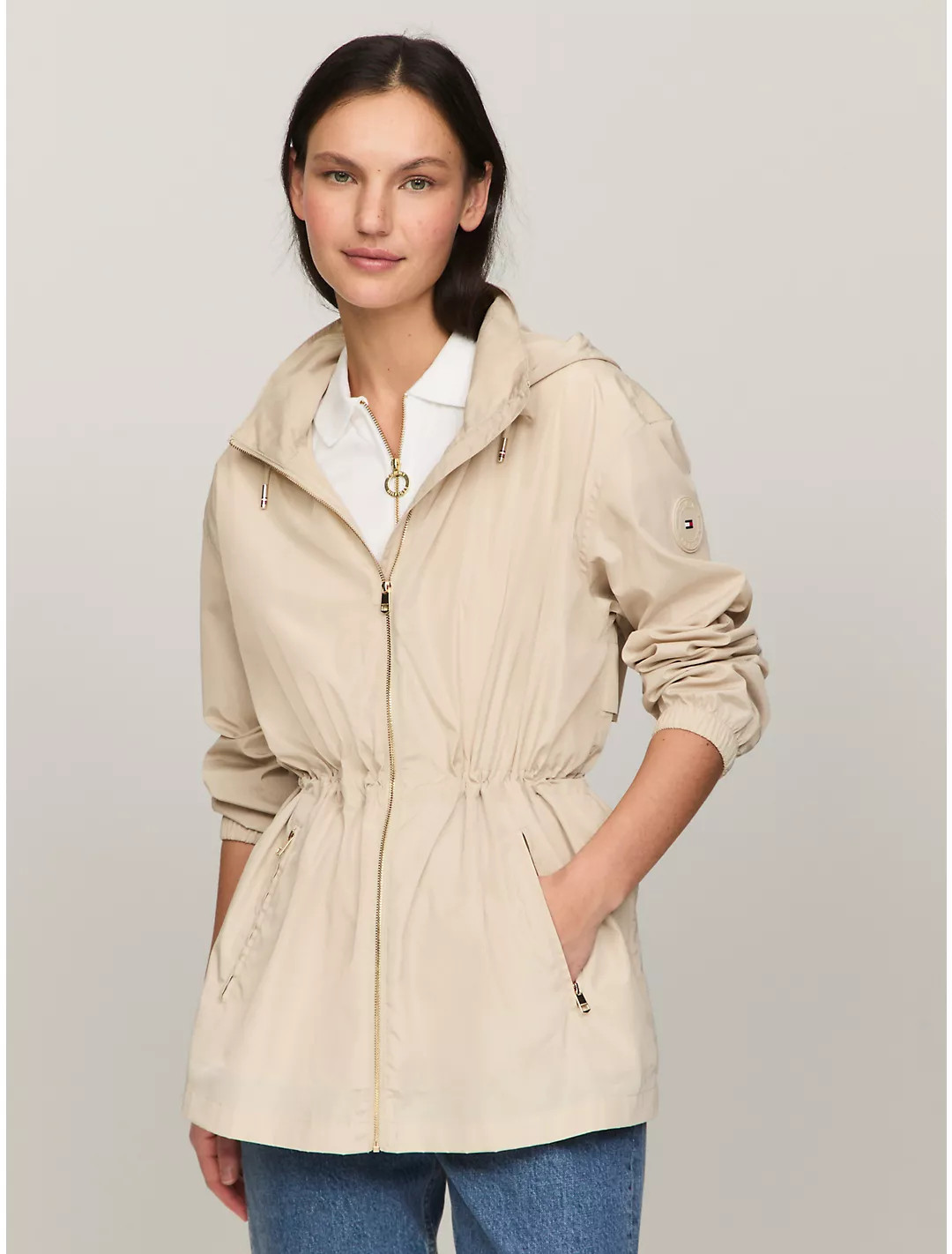Solid Hooded Windbreaker | Tommy Hilfiger | Tommy Hilfiger (US)