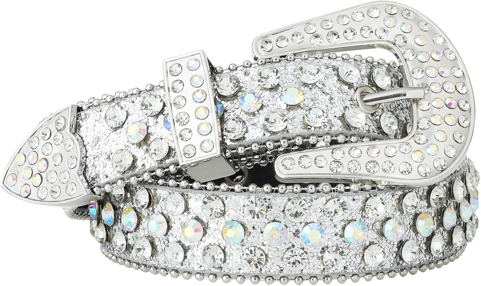 Monopa Rhinestone Belt for Women Men - Western Cowgirl Sequin Diamond Bling Studded Belts for Jea... | Amazon (CA)