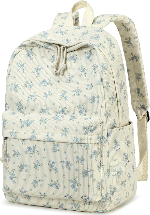 BTOOP School Backpack for Teens Large Corduroy Bookbag Lightweight 15.6 inch Laptop Bag for Girls... | Amazon (US)