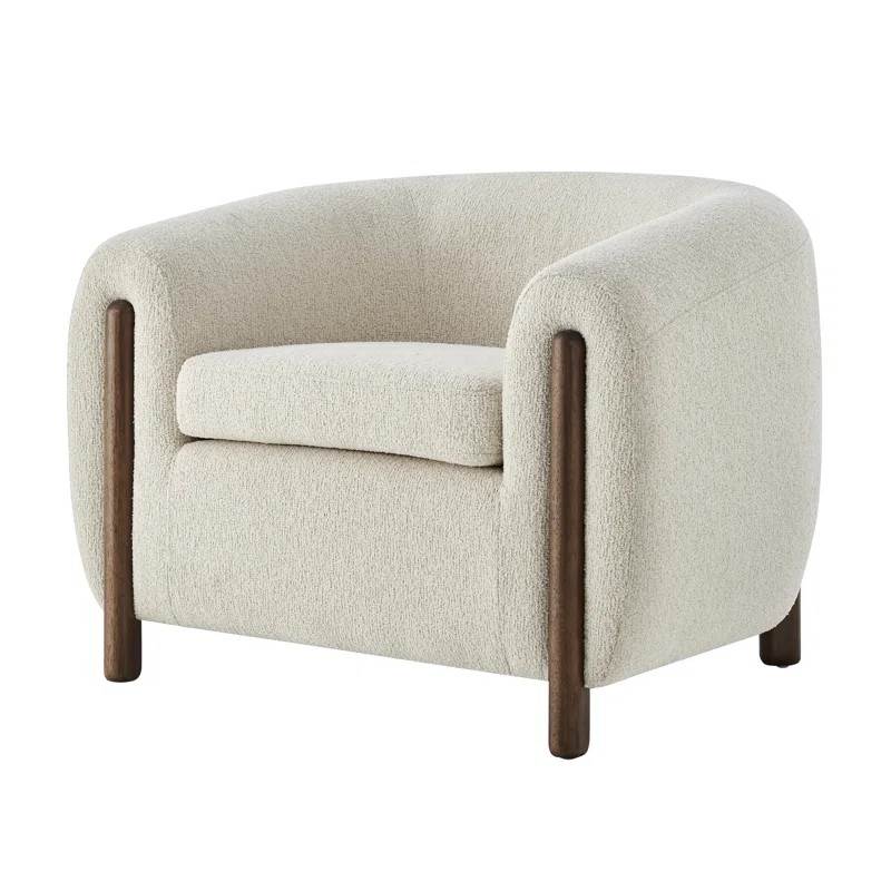 Wade Logan® Leamon Upholstered Barrel Chair & Reviews | Wayfair | Wayfair North America