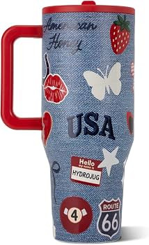 HydroJug Traveler - 32 oz Water Bottle with Handle & Flip Straw - Fits in Cup Holder, Leak Resist... | Amazon (US)