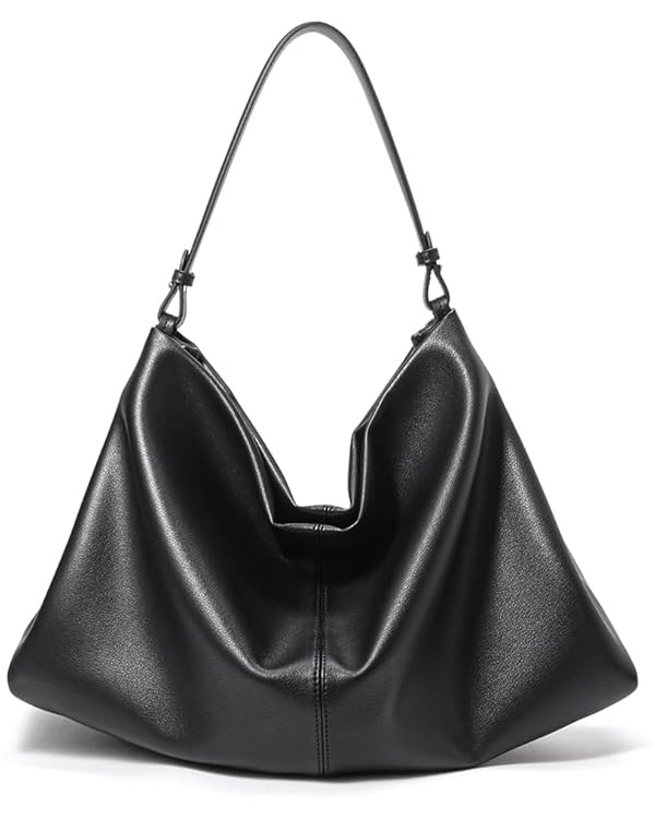 Covelin Minimalist Soft Leather Tote Bag Hobo Casual Shoulder Purse for Everyday Work | Amazon (US)