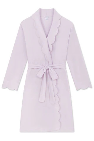 Pima Scallop Robe in Wildflower | Lake Pajamas