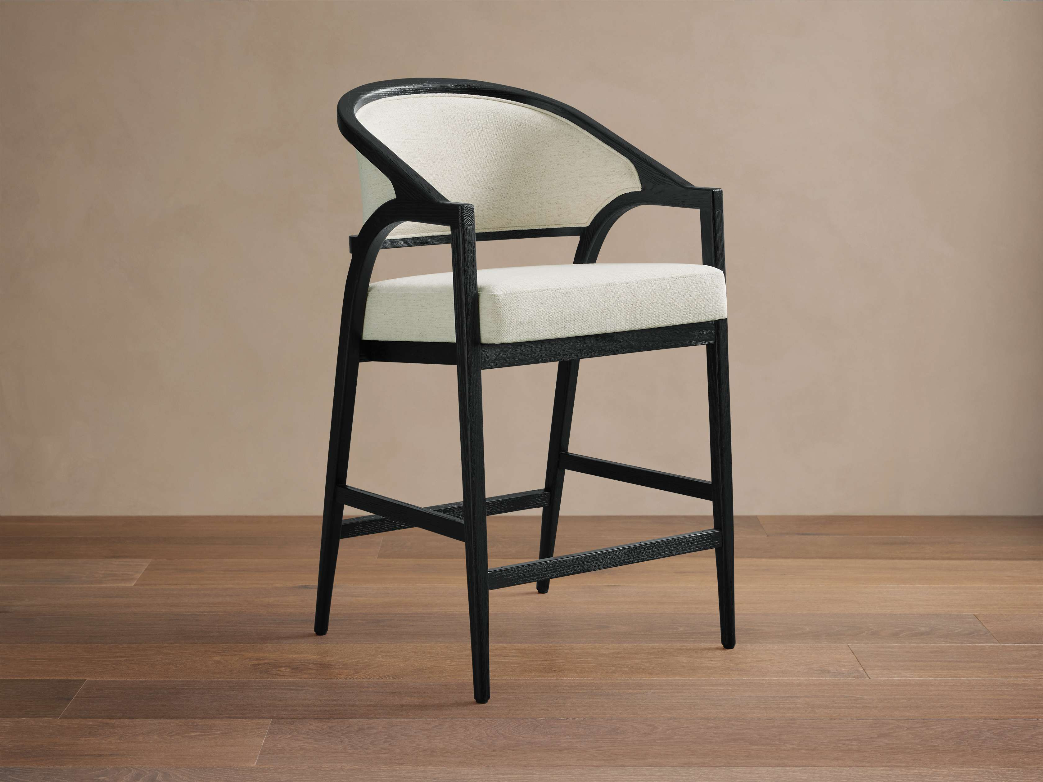 Aimee Upholstered Back Counter Stool | Arhaus