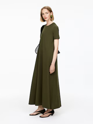 Maxi T-Shirt Dress – Khaki Green – Women – ARKET GB | Arket UK