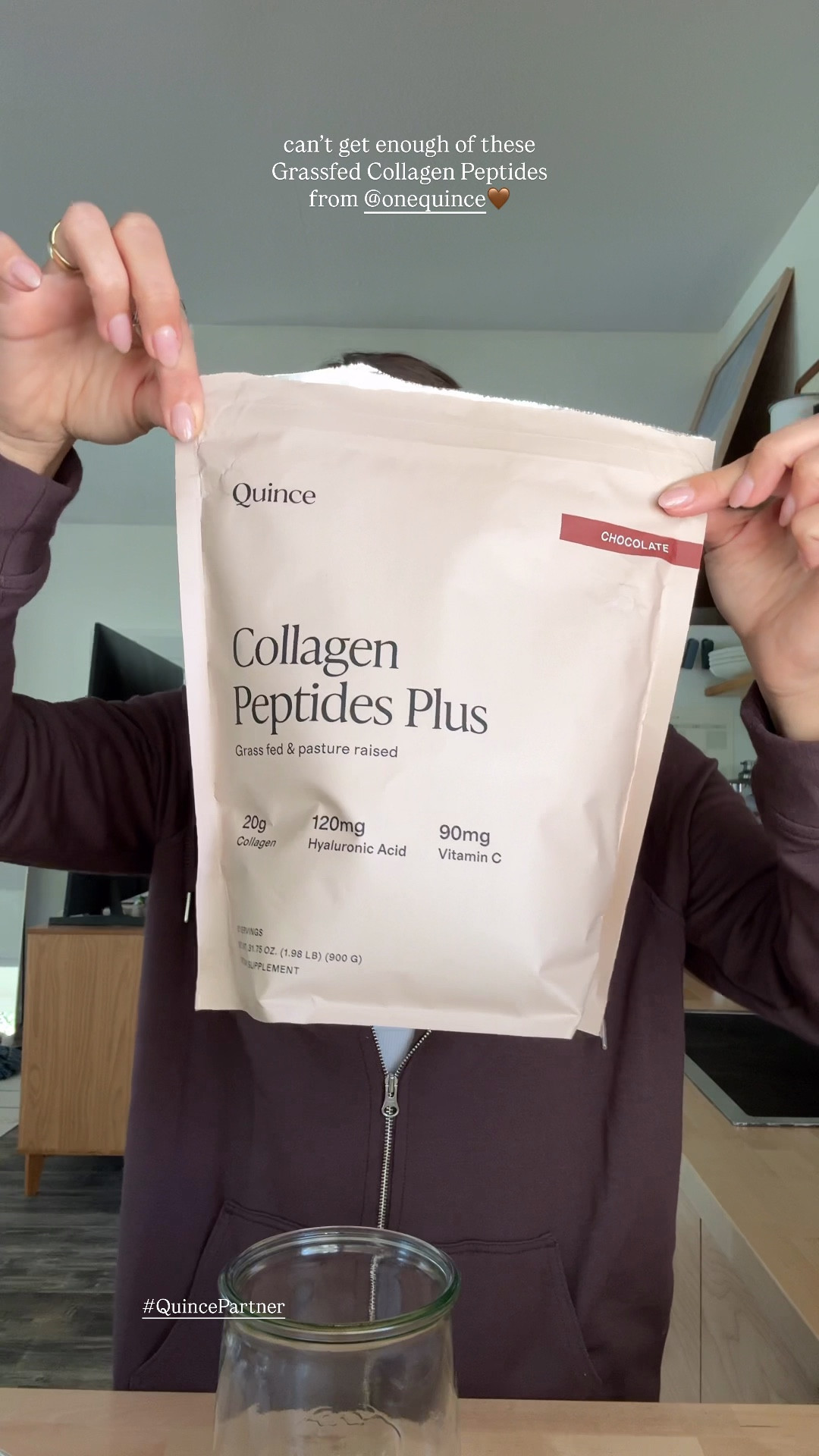 in LOVE with these Collagen Peptides from @quince 🤎 #QuincePartner
