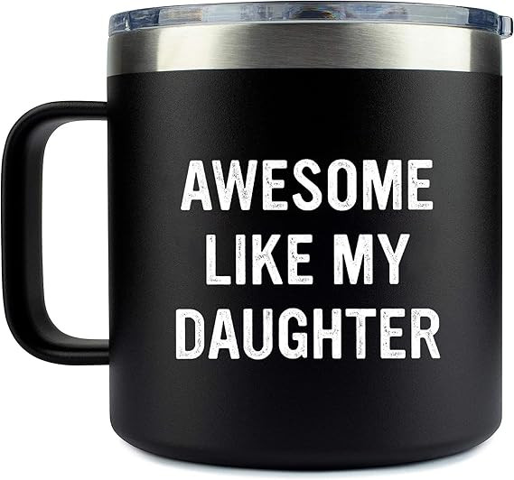 Funny Mug for Dads Fathers Day Gift from Daughter Wife (Awesome Like My Daughter) Dad Gifts, Best... | Amazon (US)