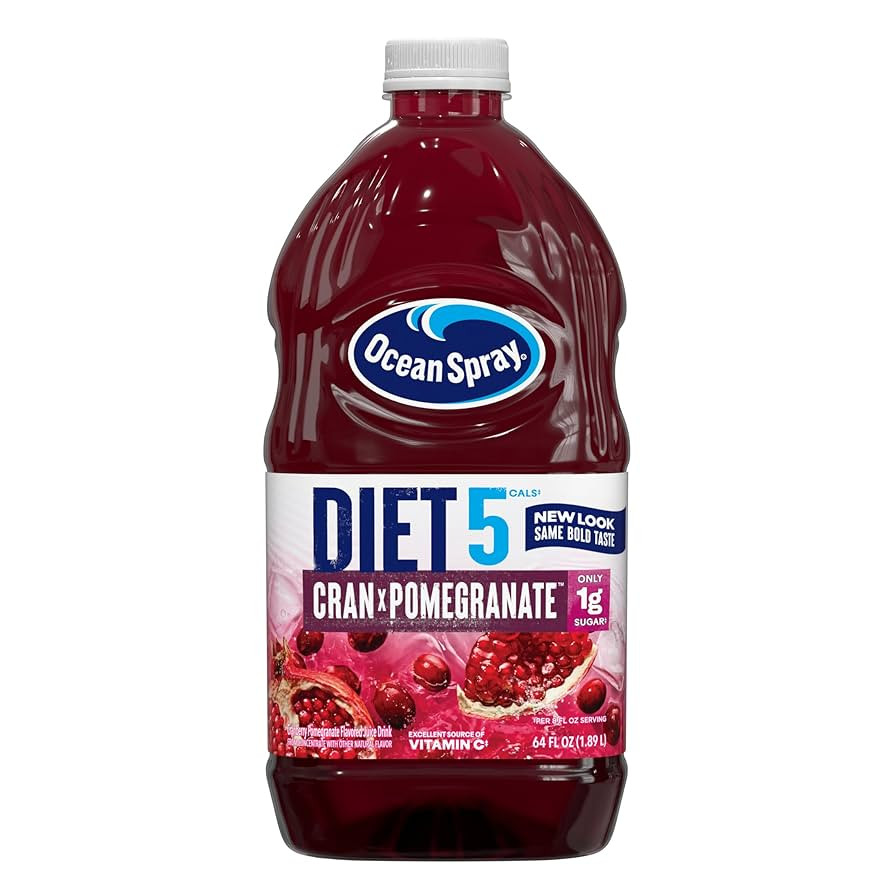 Ocean Spray® Diet Cran-Pomegranate™ Cranberry Pomegranate Juice Drink, 64 Fl Oz Bottle (Pack o... | Amazon (US)