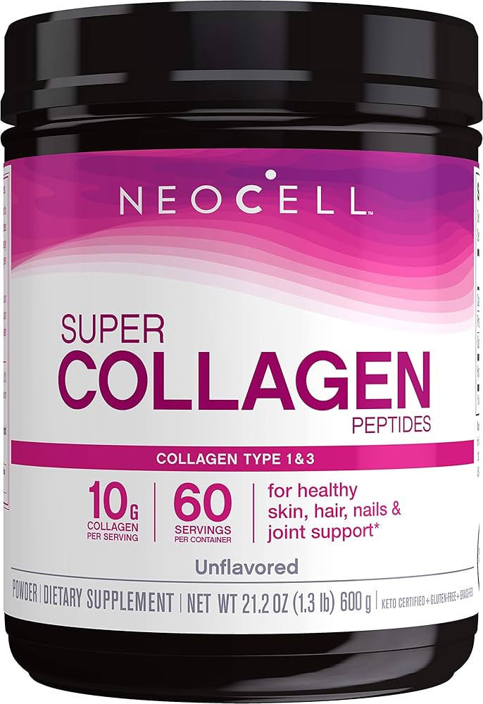NeoCell Super Collagen Peptides, Grass-Fed Collagen Types 1 and 3, Unflavored, 21.2 Ounces (Packa... | Amazon (US)