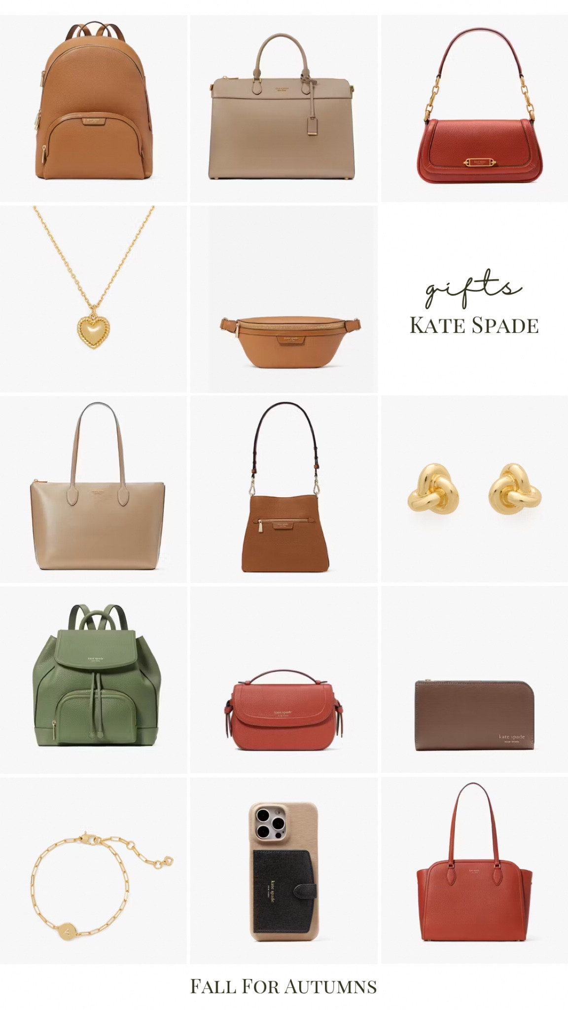 Kate spade outlet sale for autumns, true autumn, dark autumn, soft autumn, gold earrings, safe green. Slim wallet, knot earrings, initial necklace. Black Friday, gift guide, work tote, sling, brown leather

#LTKStyleTip #LTKFindsUnder100 #LTKCyberWeek